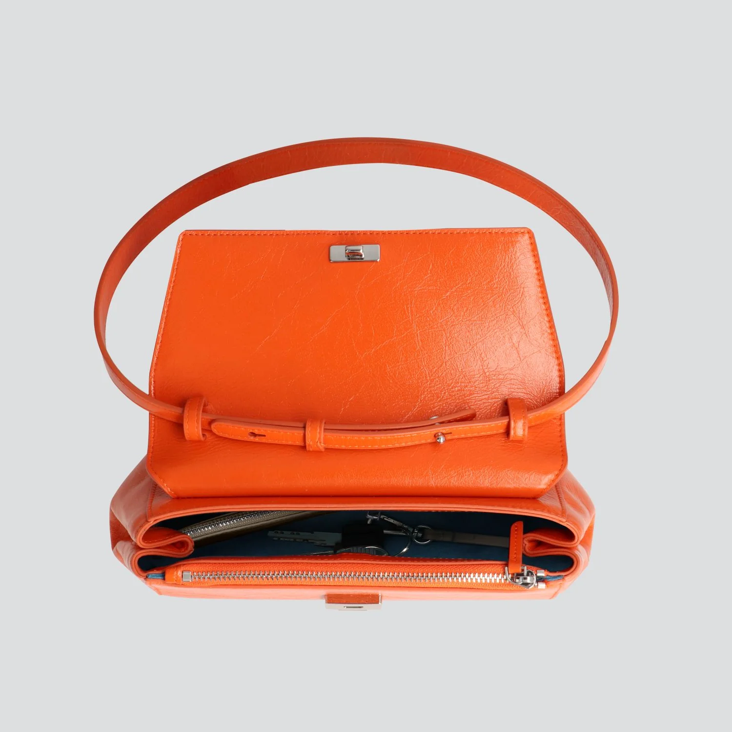 Ikon Clutch - naplack papaya - Image 4