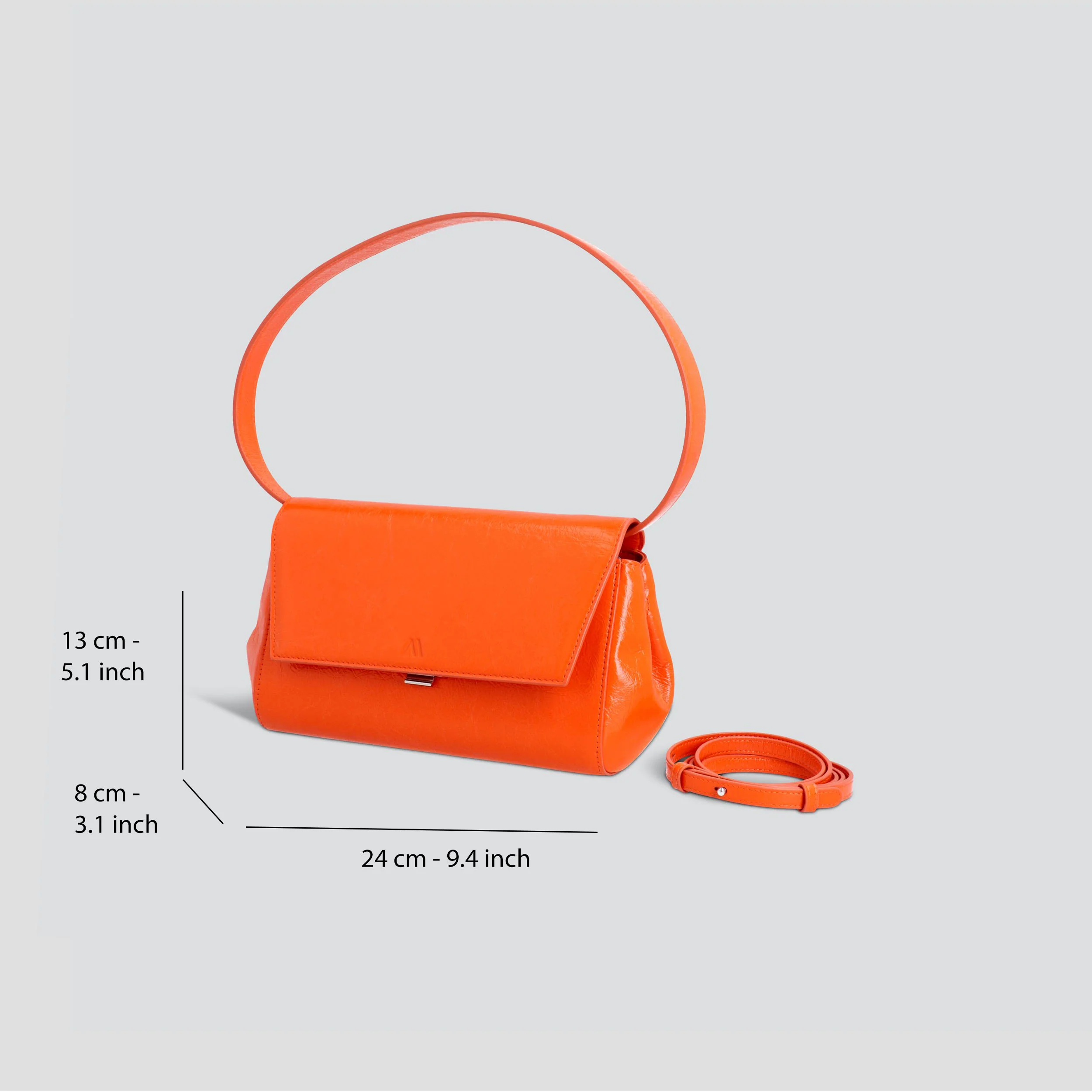 Ikon Clutch - naplack papaya - Image 5