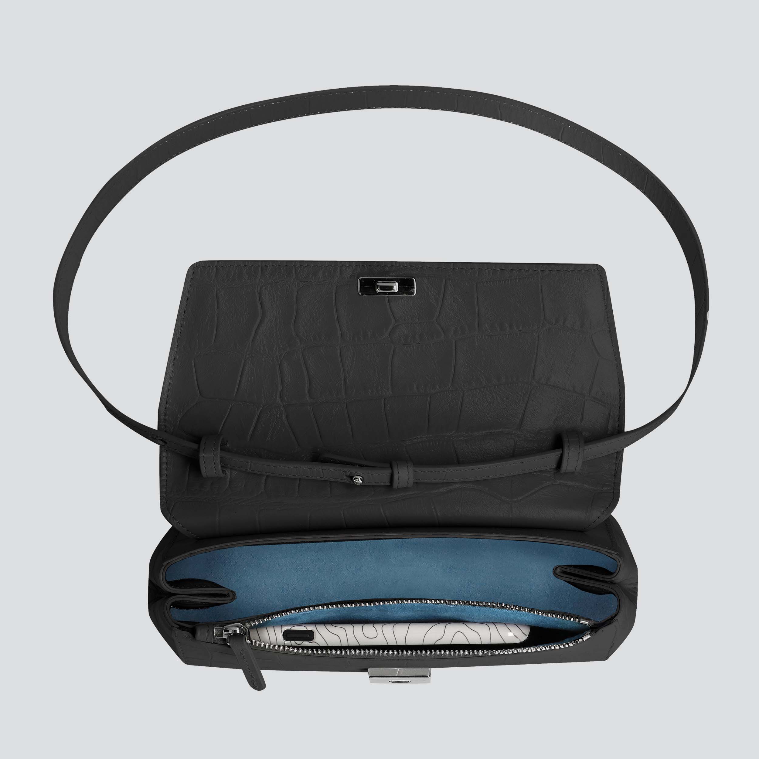 Ikon Clutch - soft croco black - Image 3