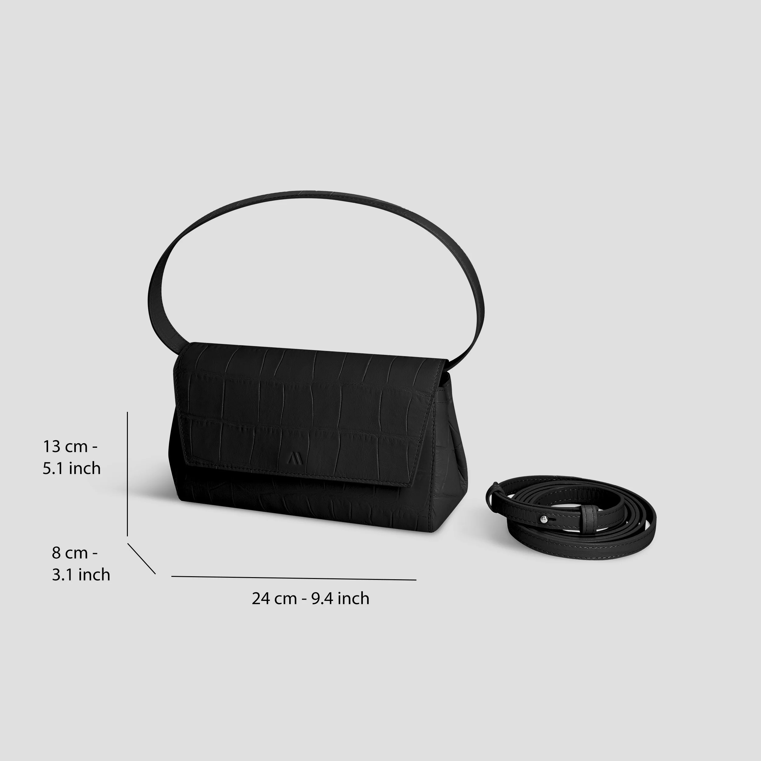 Ikon Clutch - soft croco black - Image 4