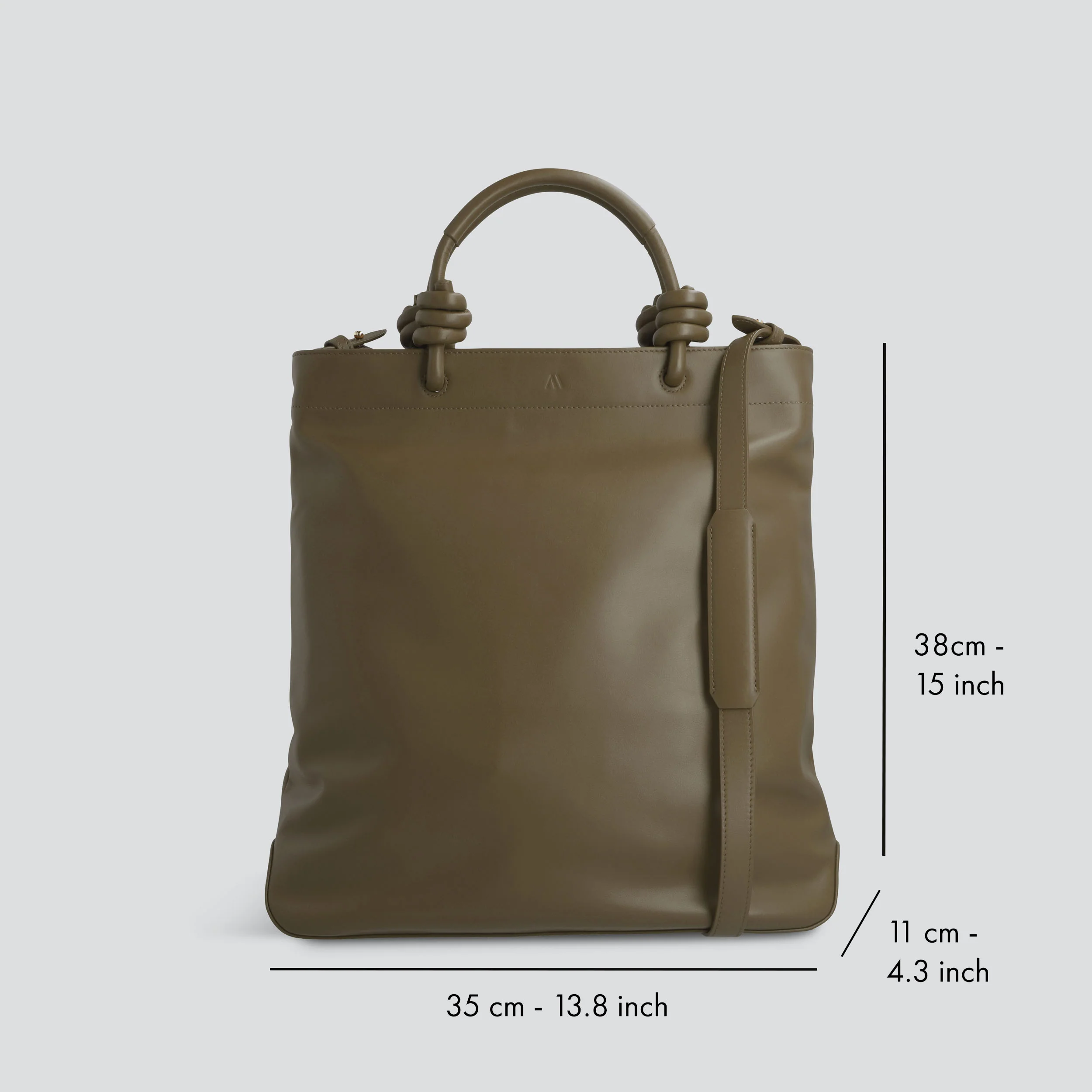 Loop - nappa dark khaki - Image 4
