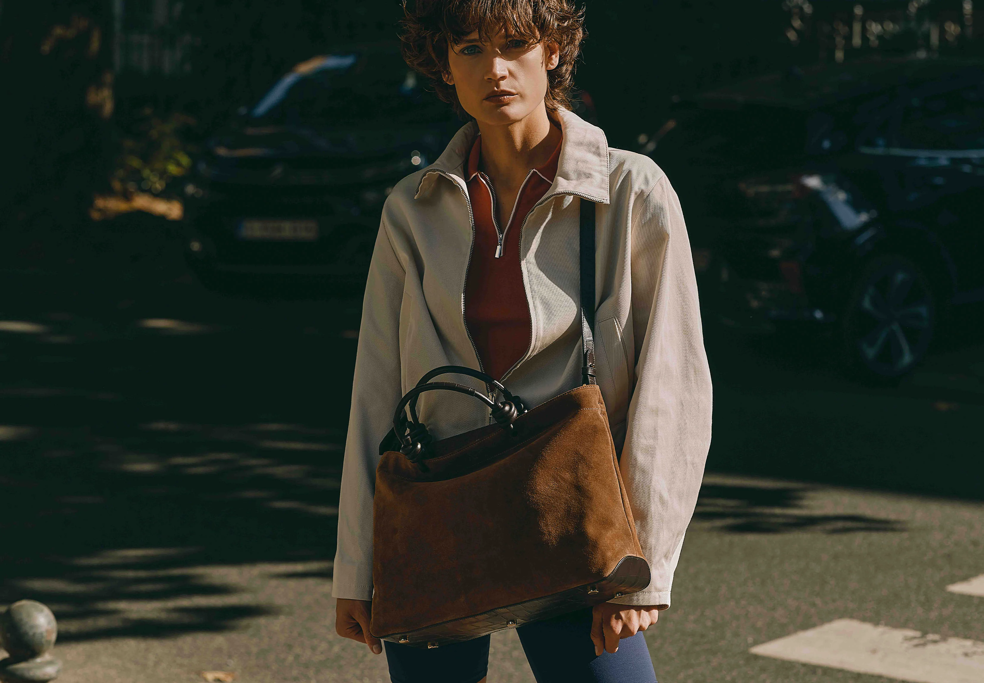 Midi Loop - suede cognac - Image 3