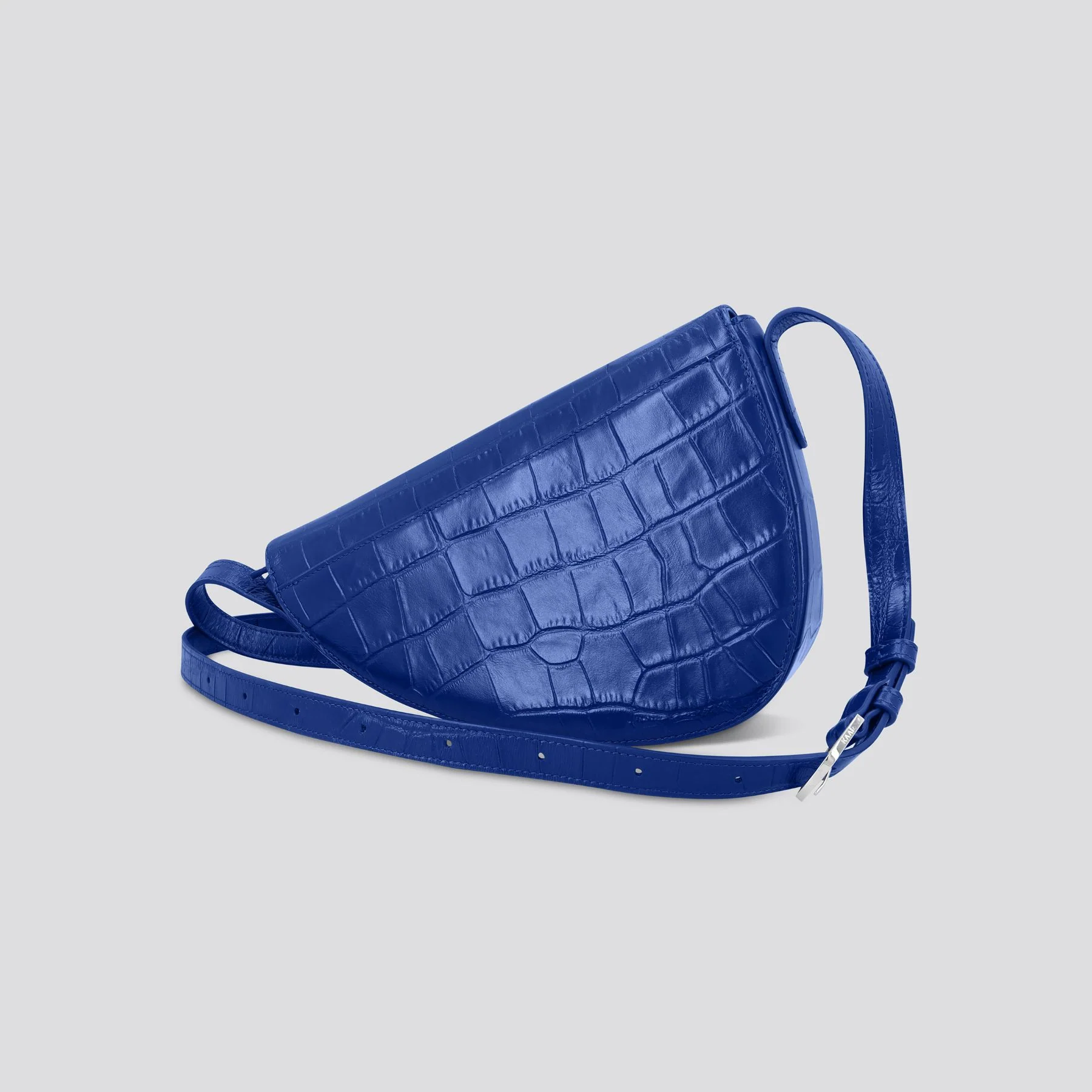 Rebel Cross Body  - soft croco indigo blue - Image 3