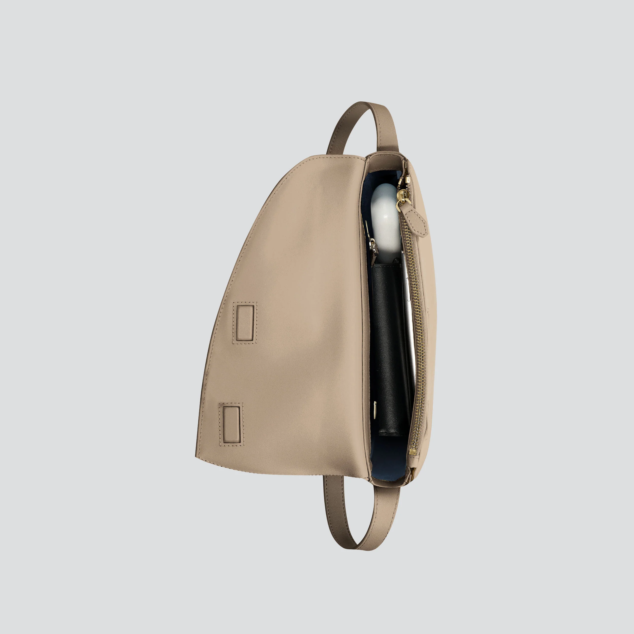 Rebel Cross Body  - soft touch greige taupe - Image 3