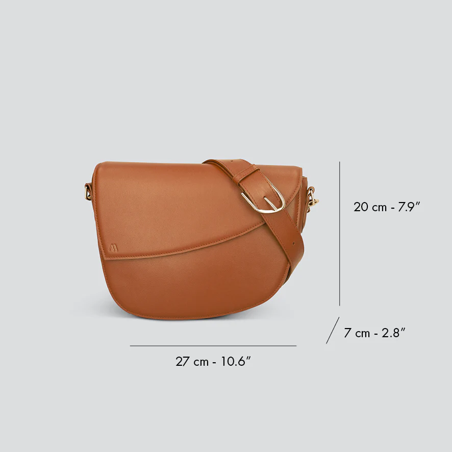 Rebel Saddle Bag - soft touch cognac - Image 4