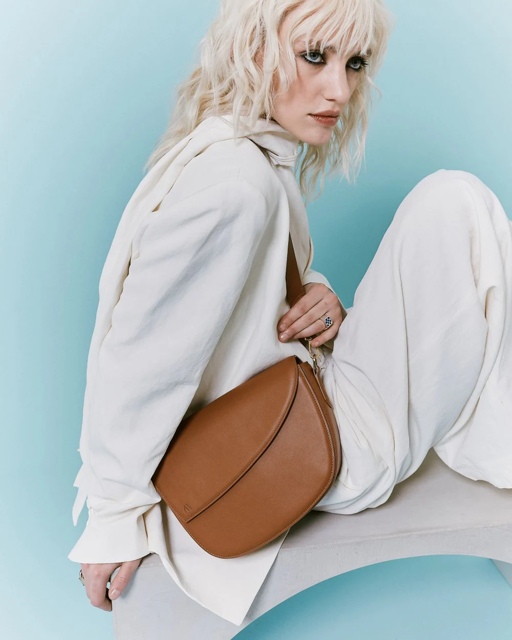 Rebel Saddle Bag - soft touch cognac - Image 5