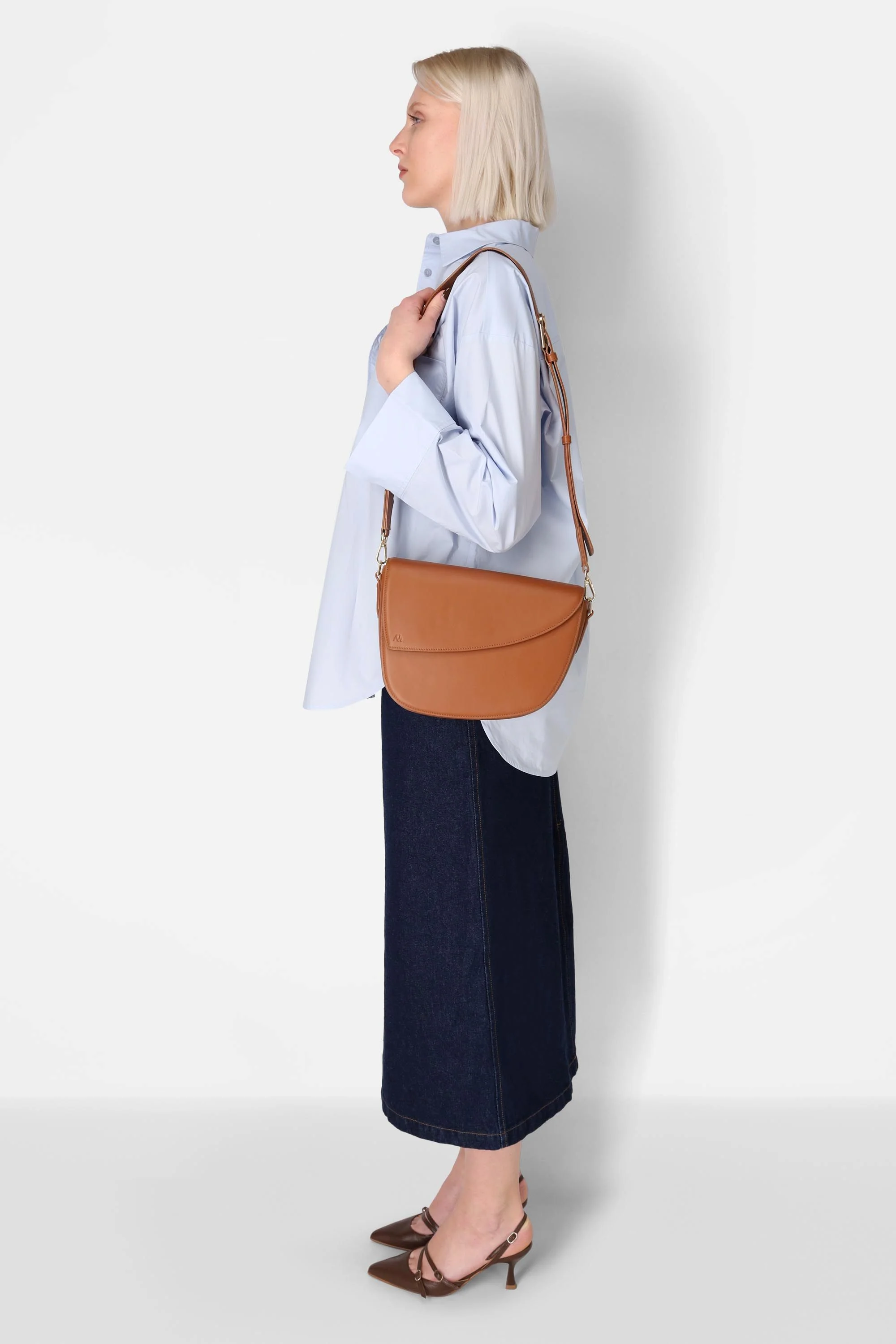 Rebel Saddle Bag - soft touch cognac - Image 7