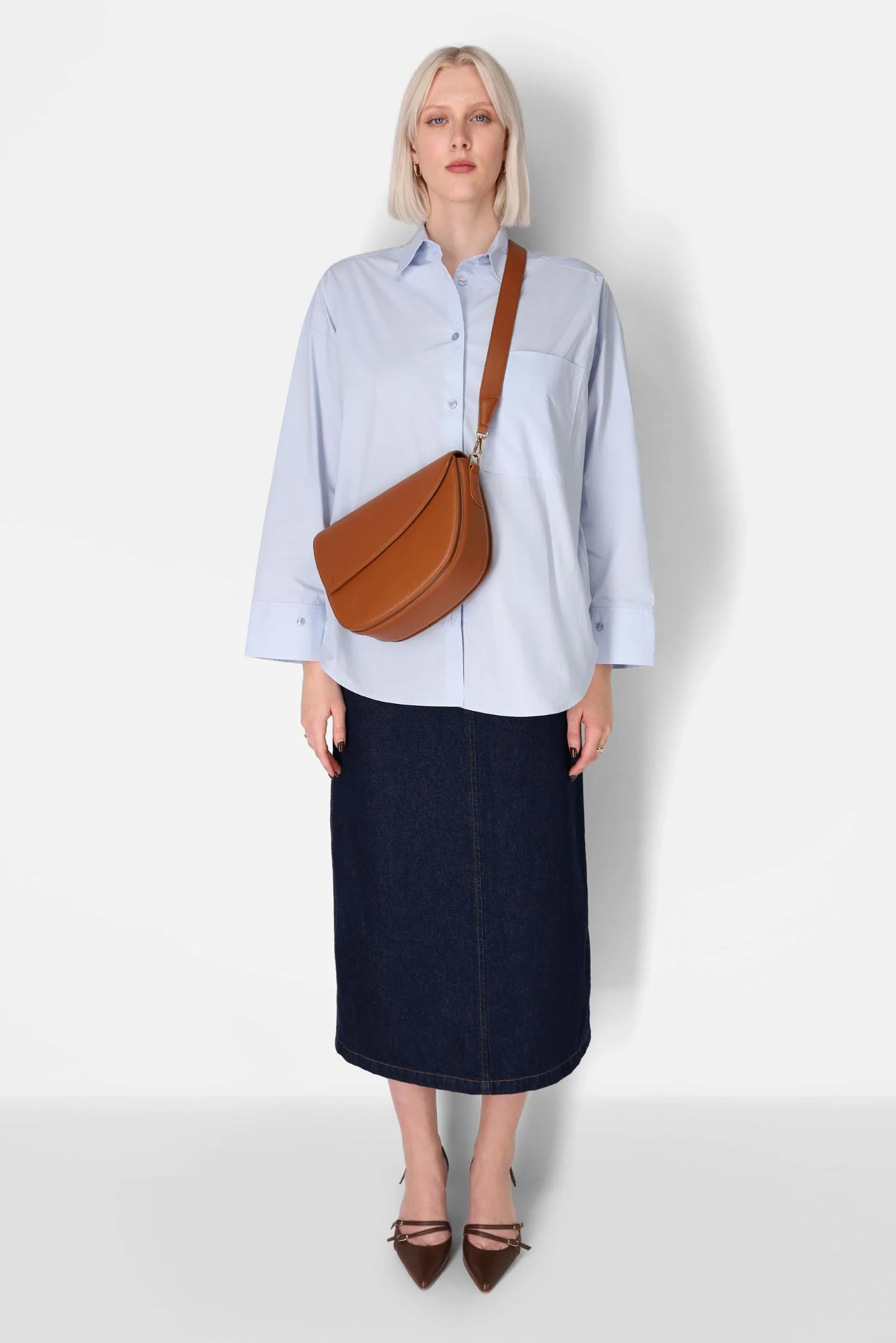 Rebel Saddle Bag - soft touch steel blue - Image 5